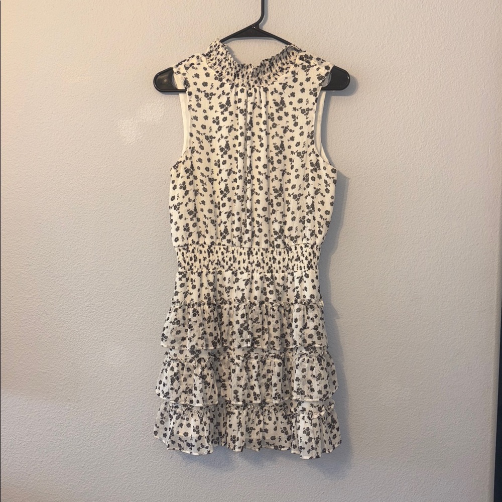 Express Black and White Floral Dress